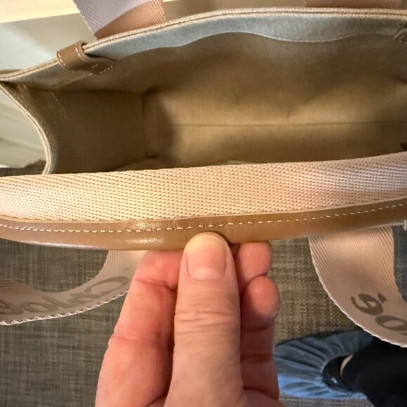 Chloe Woody Linen Canvas Tote! - Picture 9 of 10